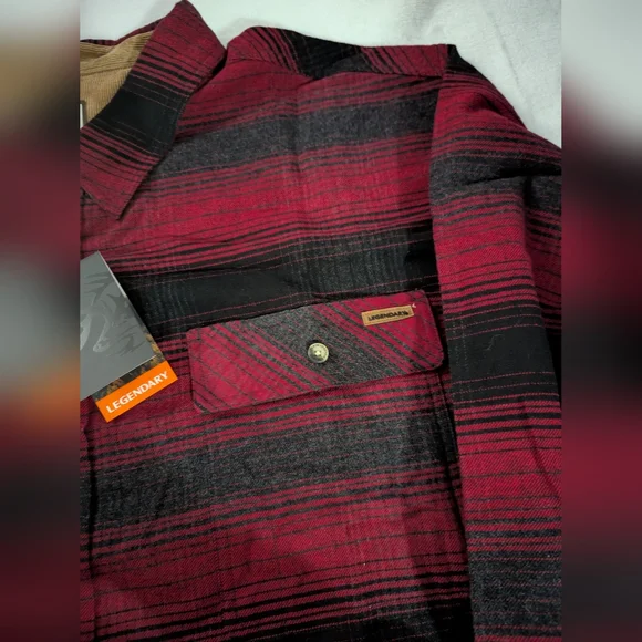 4XLT Men Flannel Shirt,  Long Sleeve Button Down 100% Cotton - Picture 3 of 10